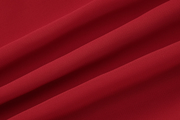 Long flared sleeve v neck chiffon zip-up mini dress