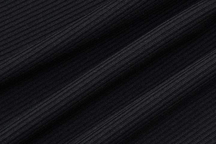 Beaded u neck ribbed sleeveless tank top