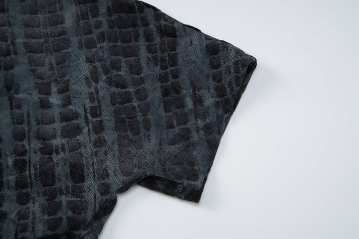 Short sleeve self tie irregular backless mini dress