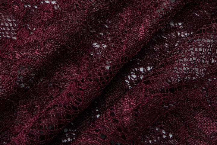 Halter v neck lace self tie backless top