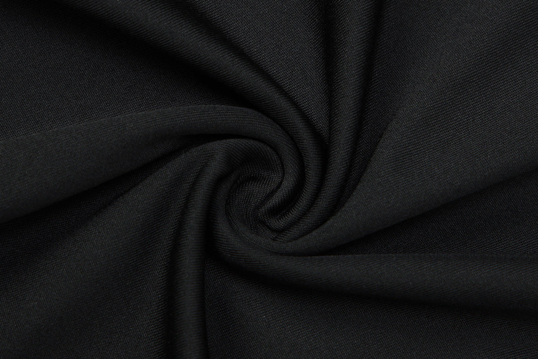 Short sleeve hollow out button solid top