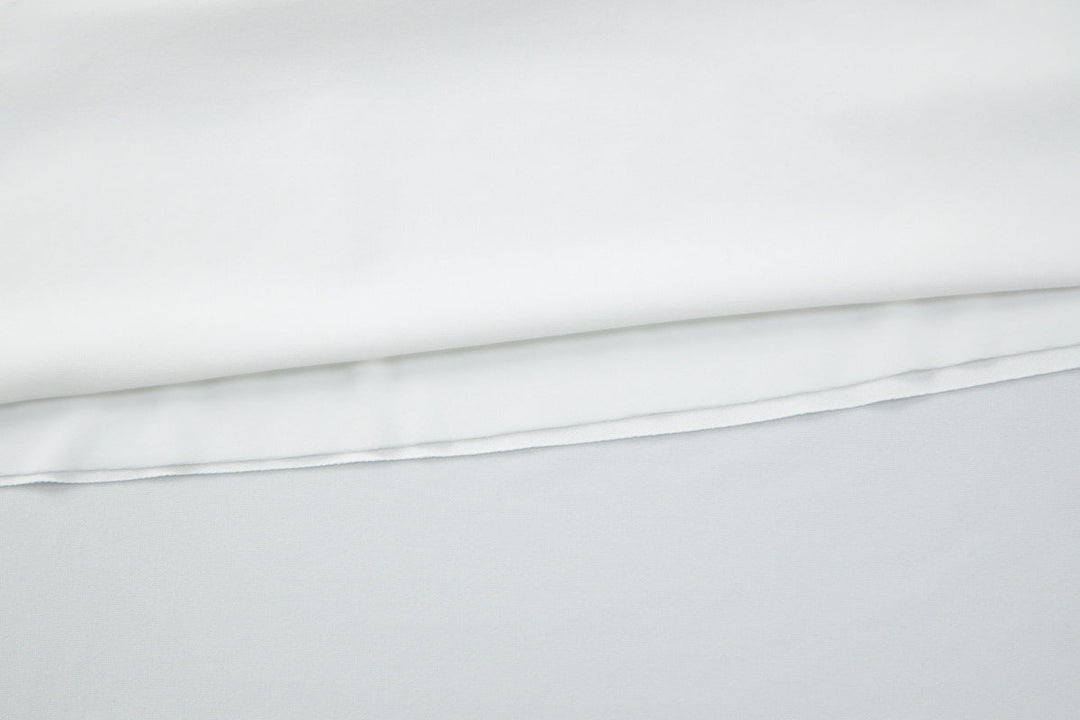 Ruched square neck irregular cami maxi dress