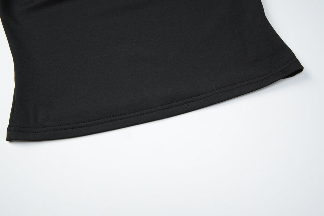 Halter self tie backless solid top