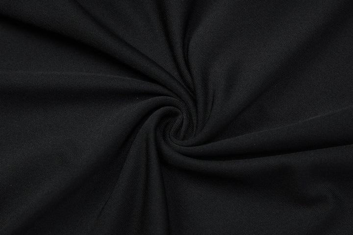 Glitter cowl neck halter butterfly embroidery mini dress