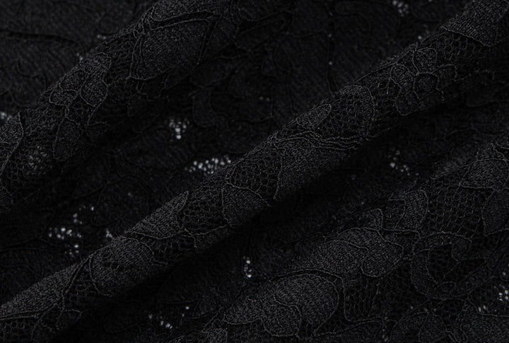 Lace see through halter self tie backless top