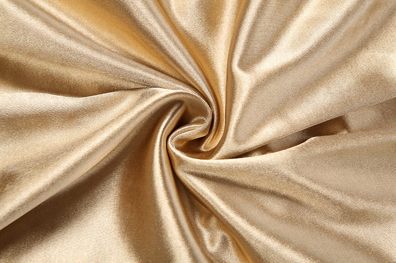 Hollow out ruched metallic tube mini dress  | Festival Outfits Women