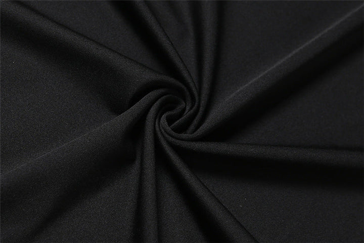 Halter ruched solid backless mini skirt set  | Festival Outfits Women