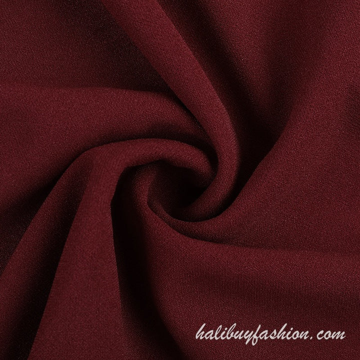 Spaghetti strap ruffle high slit backless satin cami maxi dress - Halibuy - 18