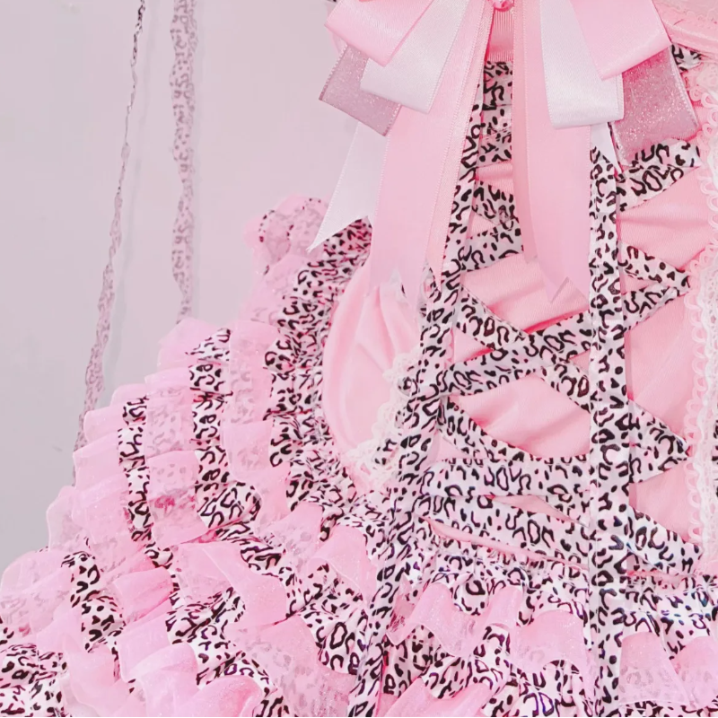 Ruffle bowknot lace up v neck cami mini dress  | Festival Outfits Women