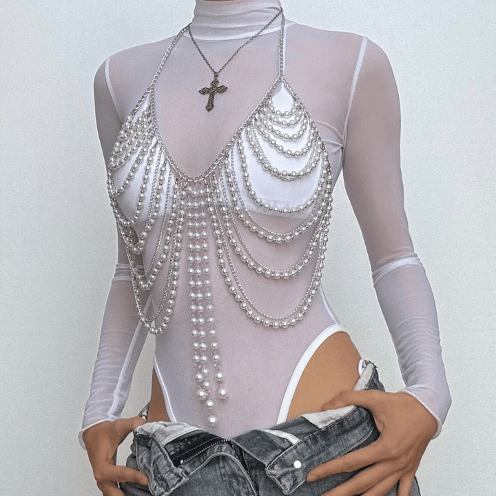 Halter hollow out beaded crop cut out top  | Festival Outfits Women