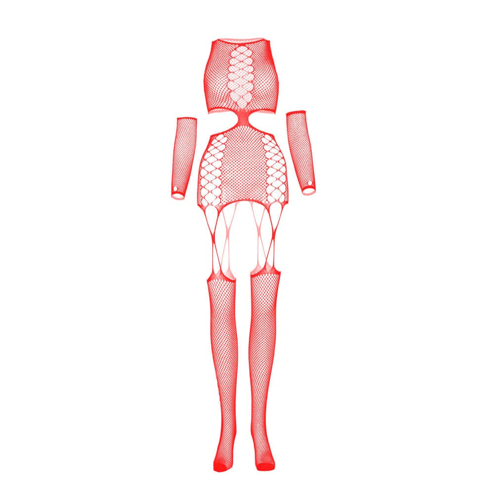 Crewneck gloves fishnet suspender bodystocking  | Festival Outfits Women