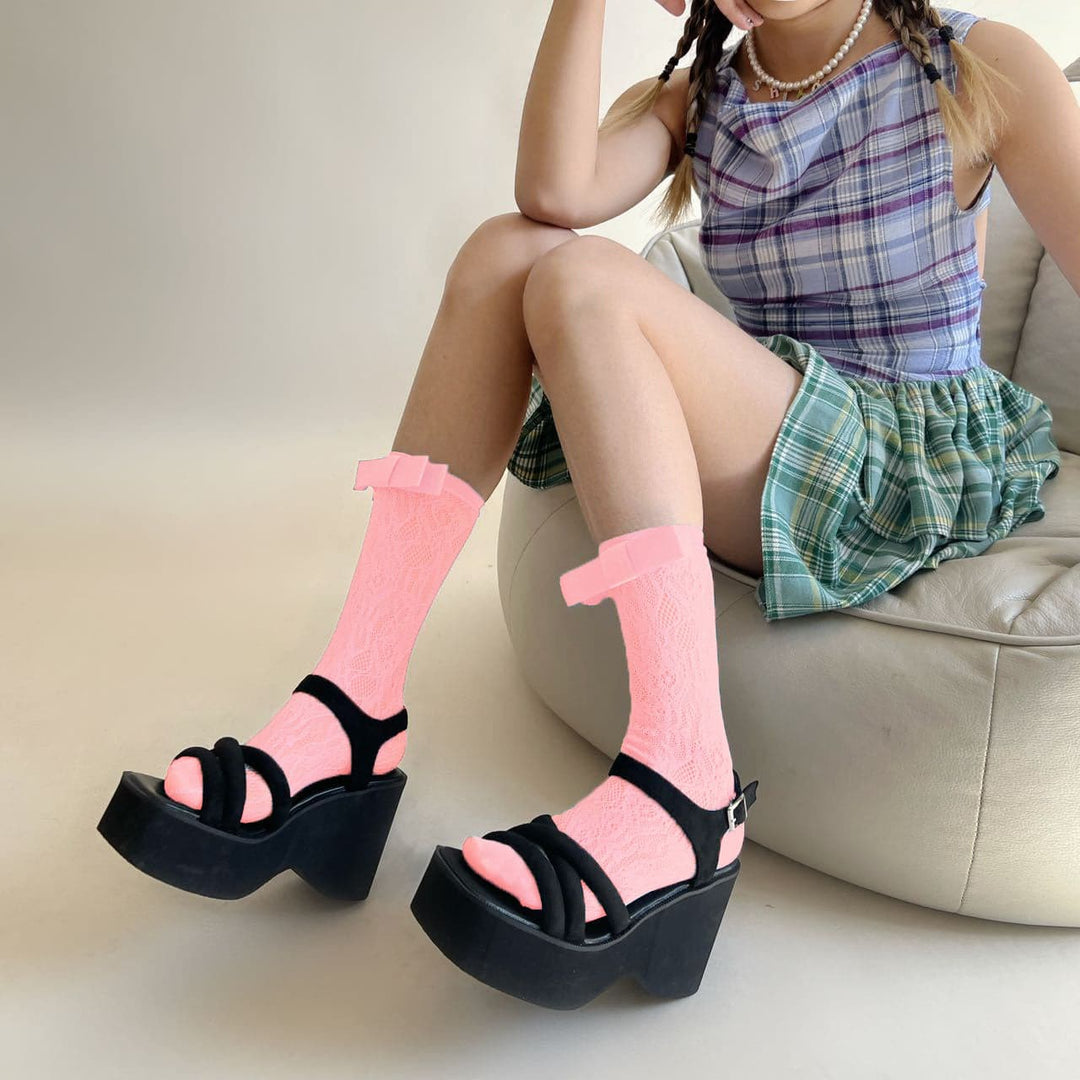 Safa mai tsayi da tsayin Bowknot | Kayan Biki na Mata