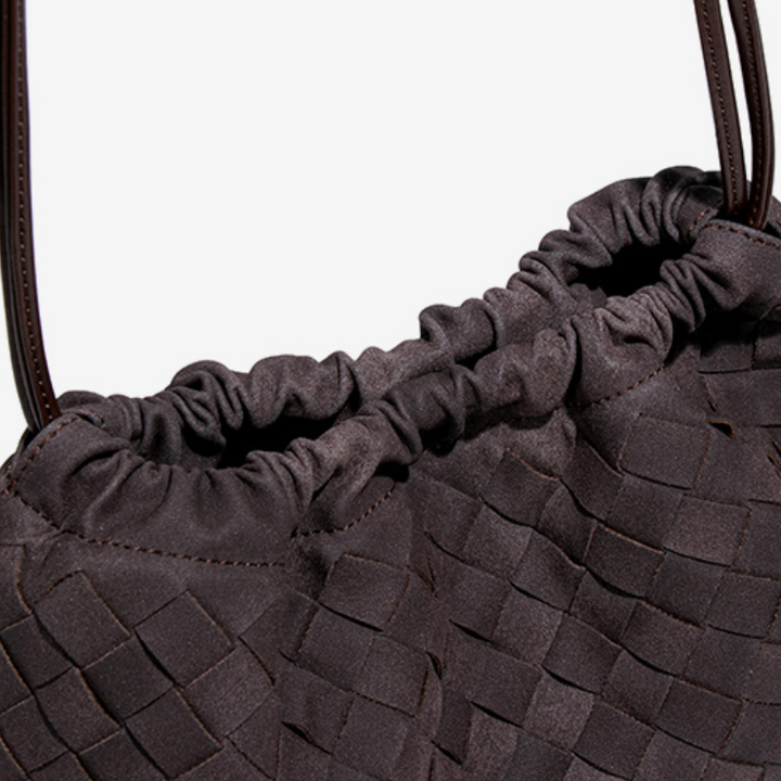 THE FAUX SUEDE DRAWSTRING POUCH - Halibuy - 11