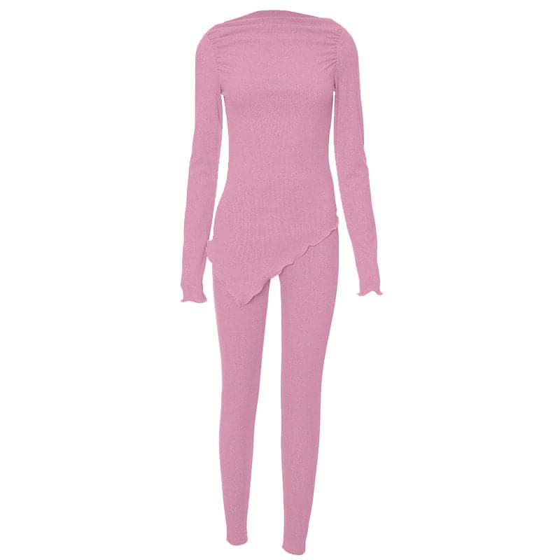 Satin dogon wando mai kauri mara tsari | Kayan bikin mata