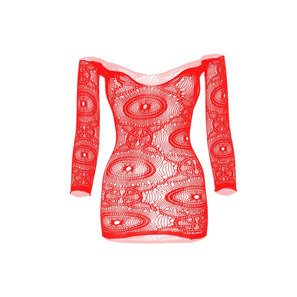 Long sleeve sheer lace solid mini dress  | Festival Outfits Women