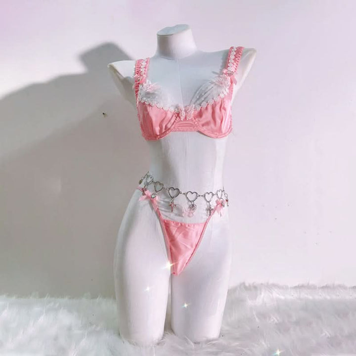 Butterfly applique bowknot short pant set  | Festival Outfits Women