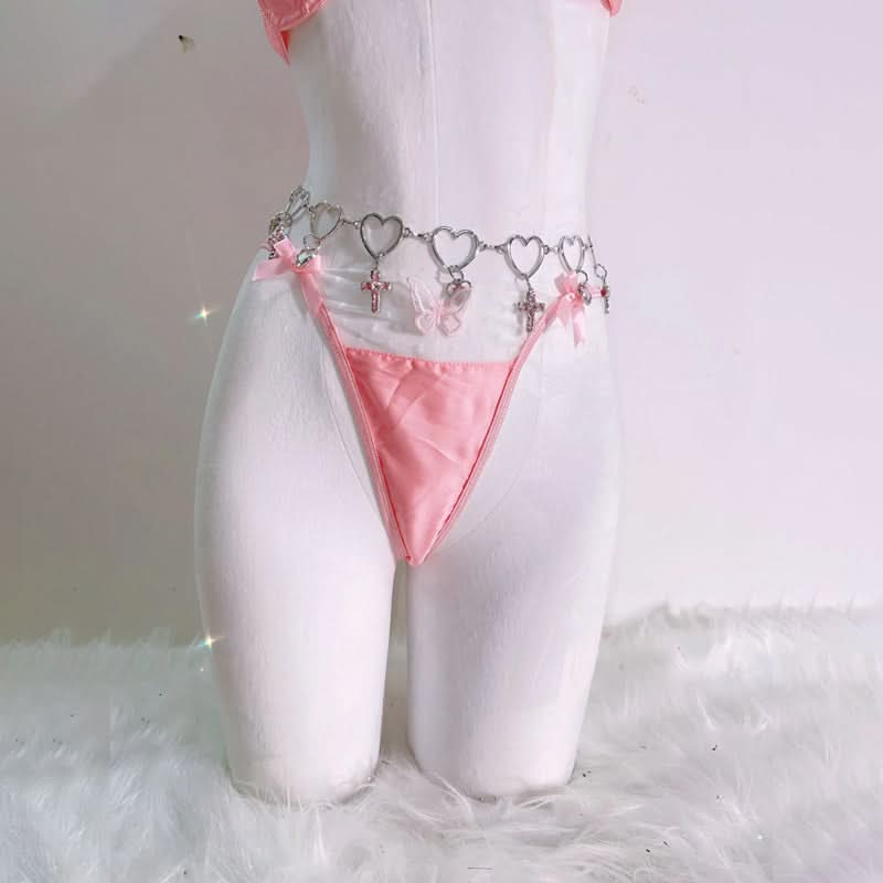 Butterfly applique bowknot short pant set  | Festival Outfits Women