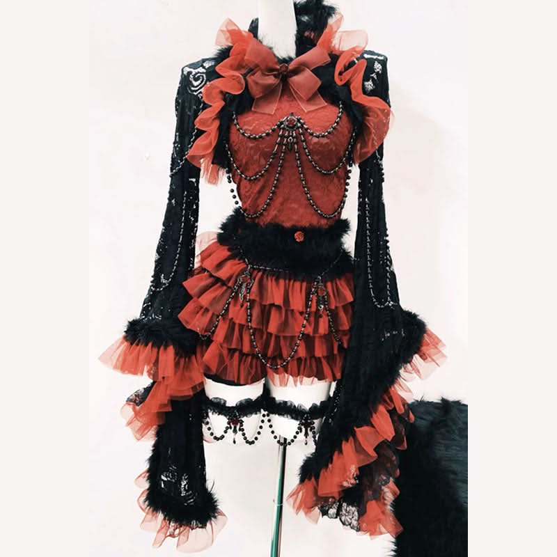 Beaded bowknot fluffy flower applique mini dress  | Festival Outfits Women