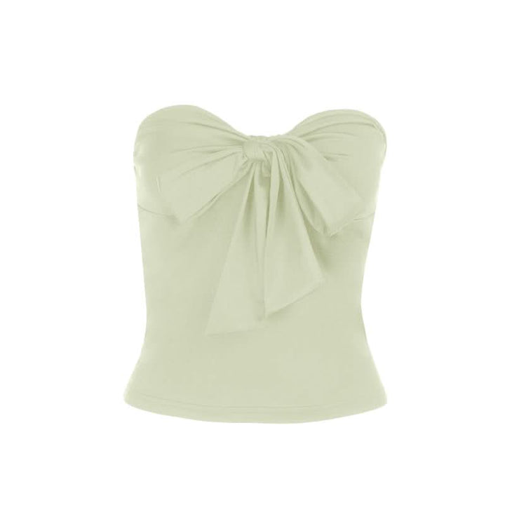 Sweetheart neck bowknot tube top  | Festival Outfits Women
