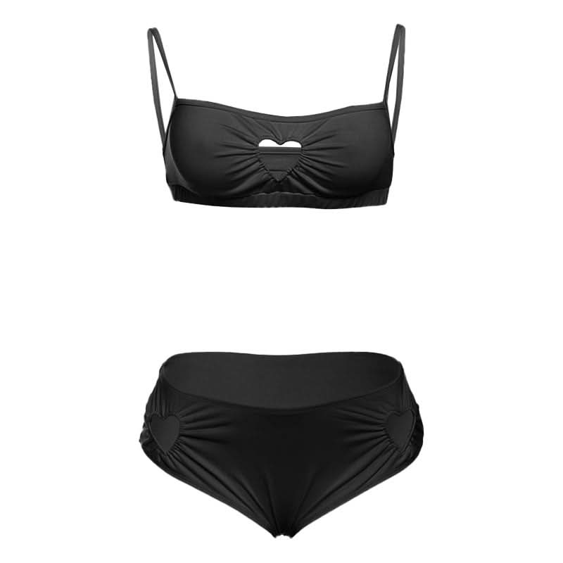Hollow out square neck ruched cami pant set  | Festival Outfits Women