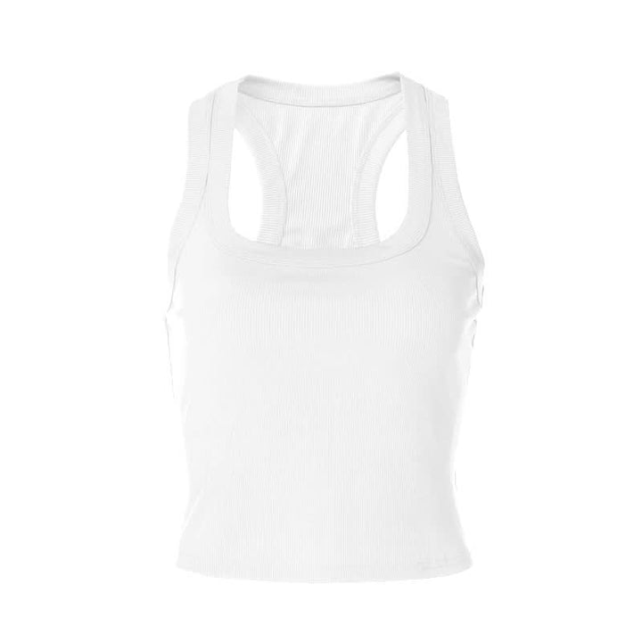 U neck solid tank top  | Festival Outfits Women