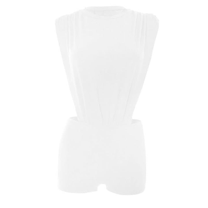 Crewneck button ruched solid pant set  | Festival Outfits Women