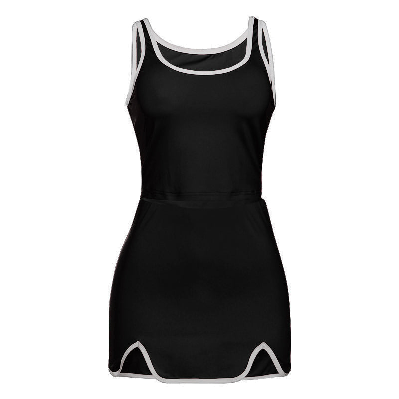 U neck slit tank mini skirt set  | Festival Outfits Women