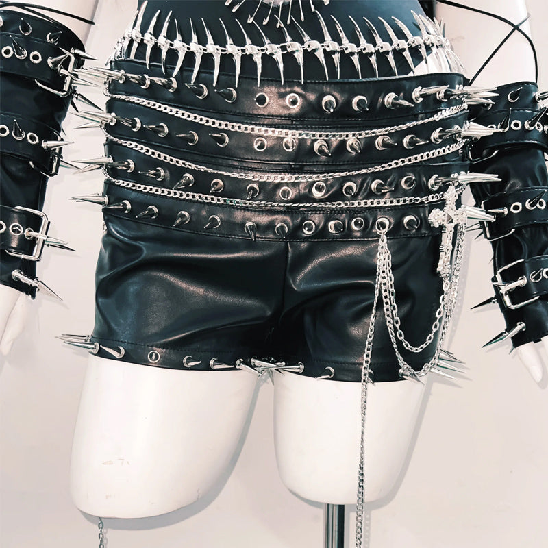 Mesh u neck rivet applique cami bodysuit  | Festival Outfits Women