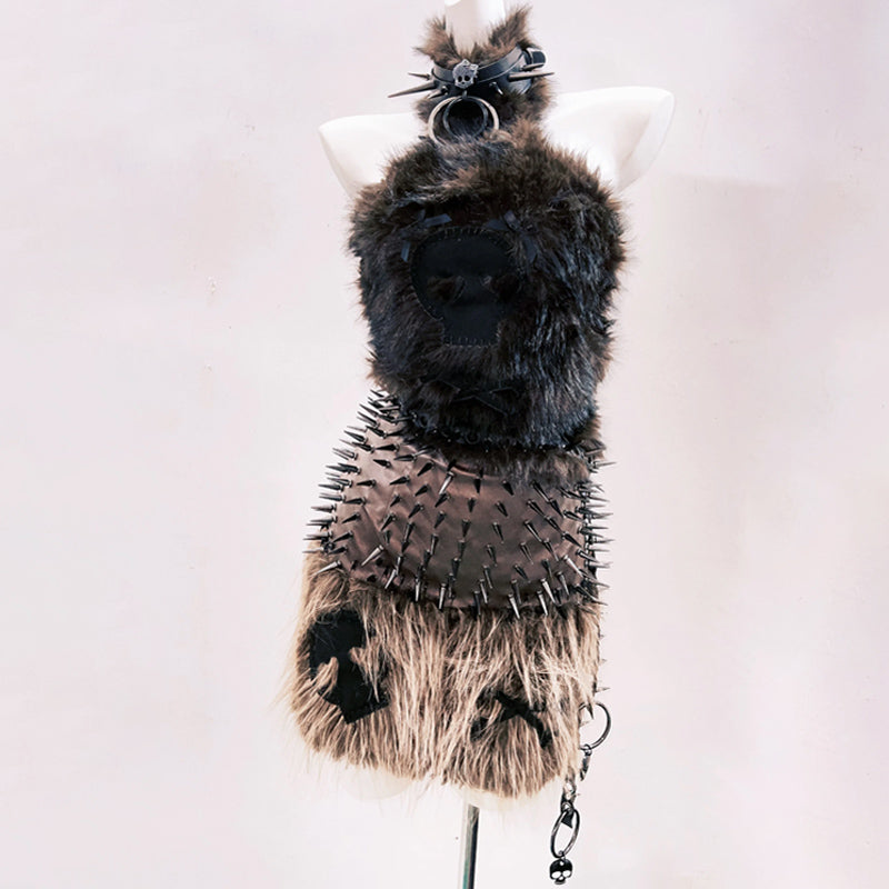 Fluffy bowknot halter backless tube top  | Festival Outfits Women