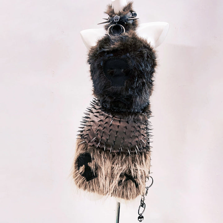 Fluffy bowknot halter backless tube top  | Festival Outfits Women