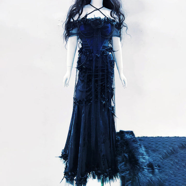 Beaded flower applique cross front ruffle top  | Festival Outfits Women