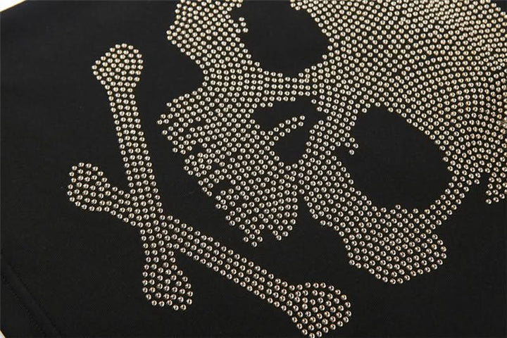 Halter skull beaded fluffy top  | Festival Outfits Women