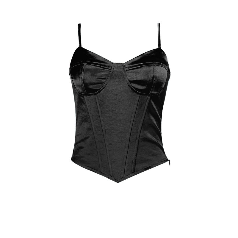 Lace up v neck corset backless cami top  | Festival Outfits Women