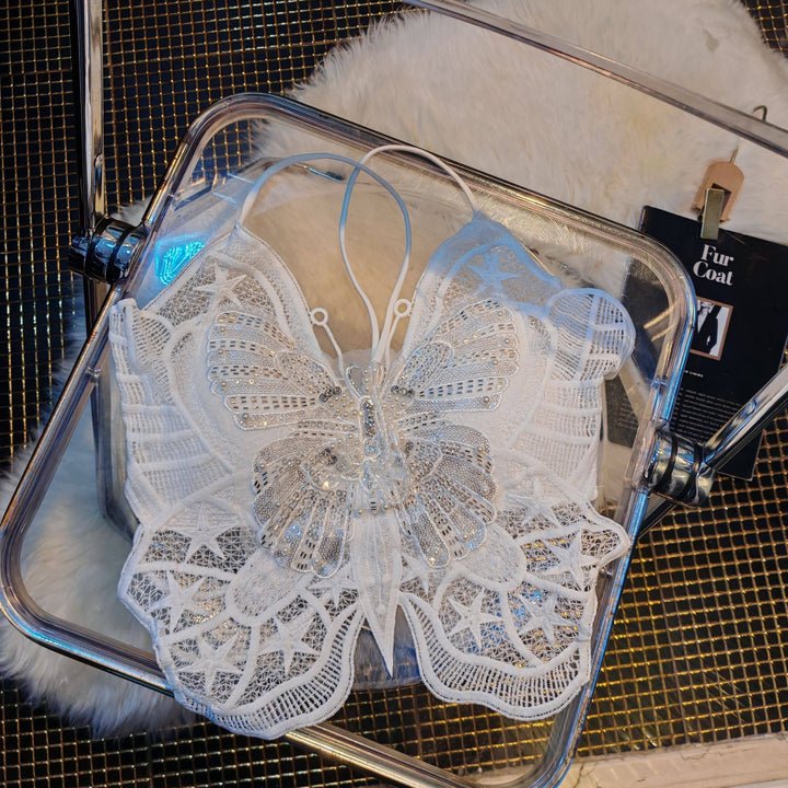 Beaded glitter cross back backless cami top  | Festival Outfits Women