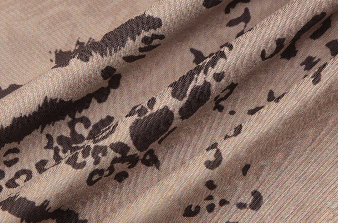 Halter self tie hollow out tiger print pant set