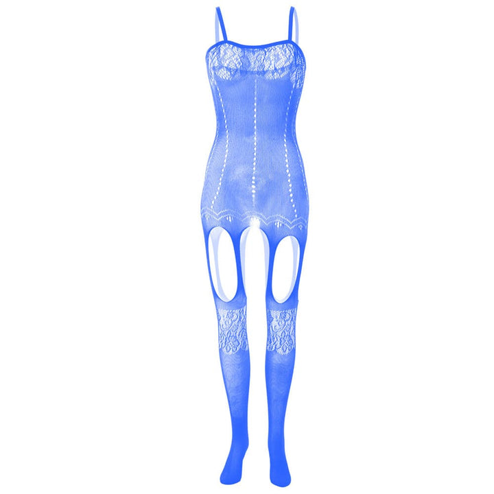 Lace net suspender solid cami bodystocking  | Festival Outfits Women