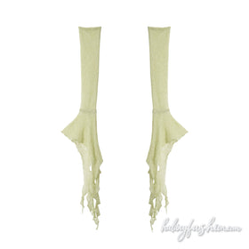 Lace hem mesh see through sleeveless top