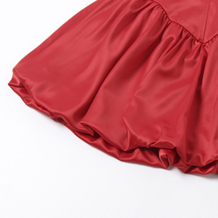 Bowknot ruched smocked sweetheart neck mini dress  | Festival Outfits Women