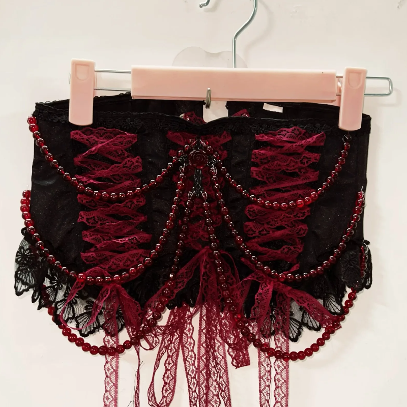 Beaded lace hem corset top  | Festival Outfits Women