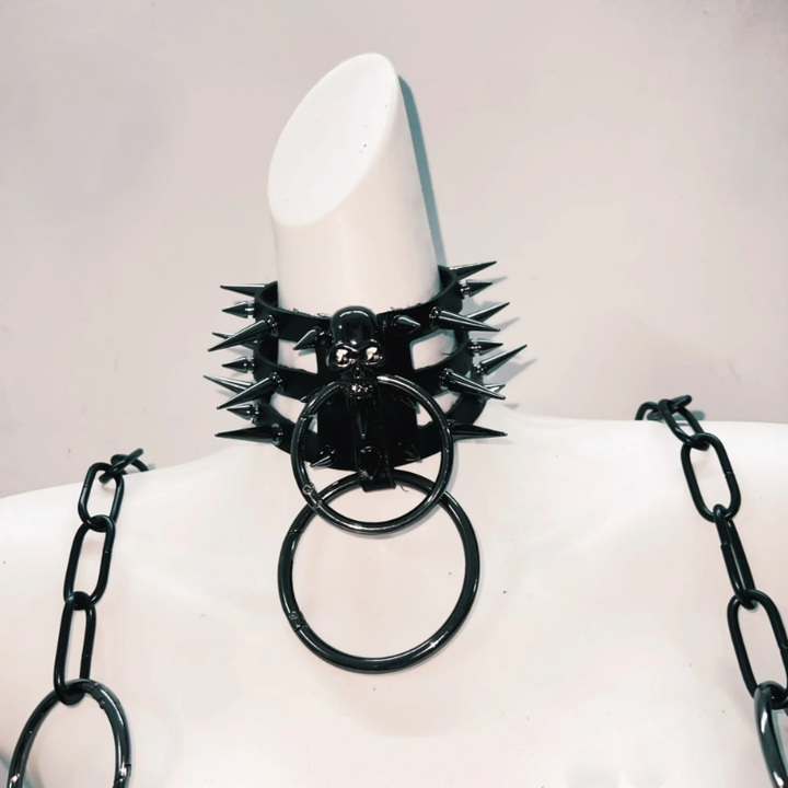 Rivet skull applique o ring cami top  | Festival Outfits Women