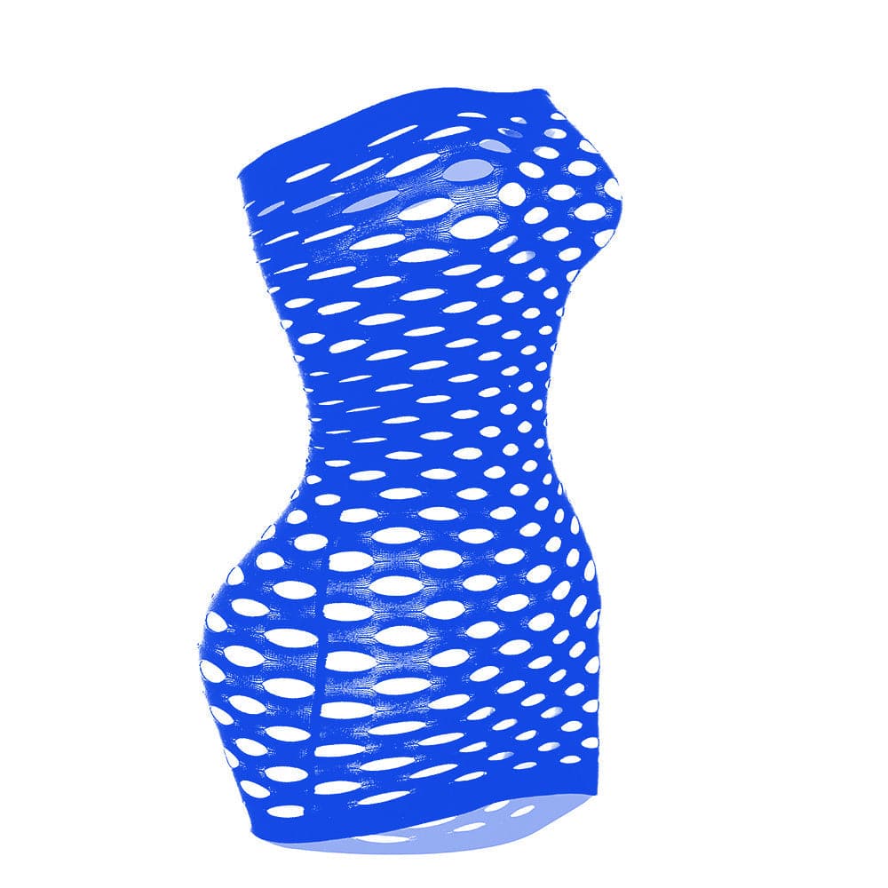 Hollow out net see through tube cut out mini dress  | Festival Outfits Women