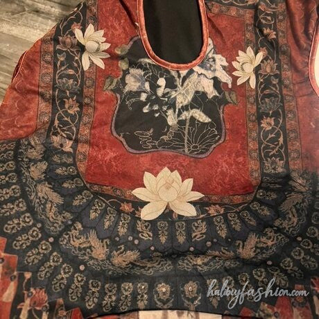 Hollow out cap sleeve flower print top