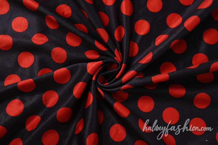 Polka dot short sleeve halter self tie pant set