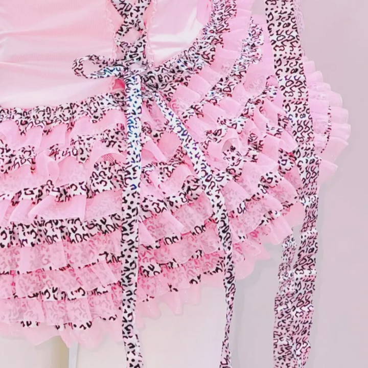 Bowknot v neck ruffle self tie cami mini dress  | Festival Outfits Women