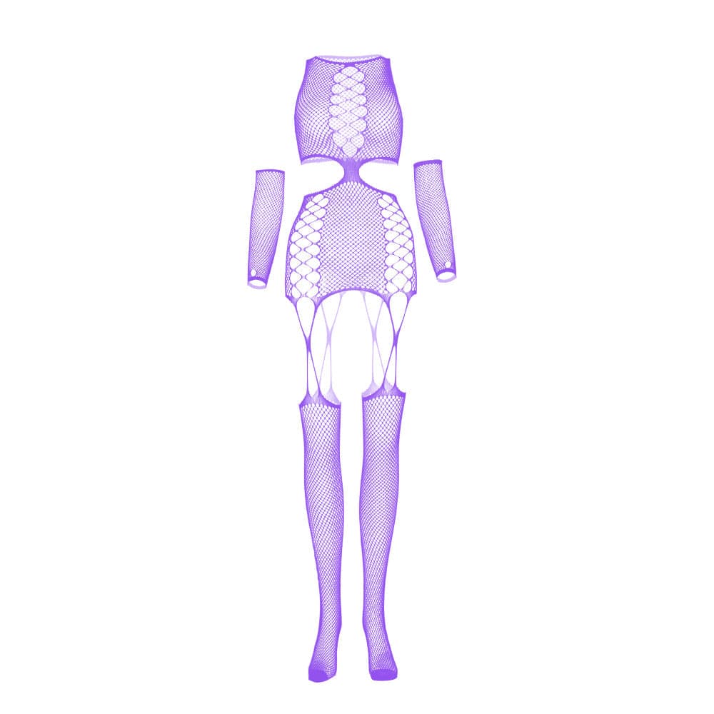 Crewneck gloves fishnet suspender bodystocking  | Festival Outfits Women