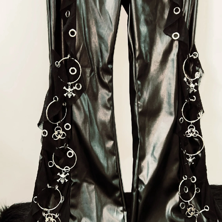 PU leather o ring pant  | Festival Outfits Women