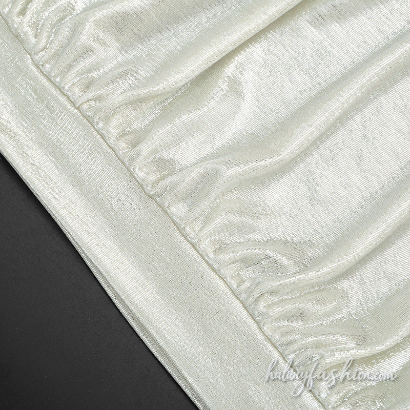 Ruched solid backless tube top