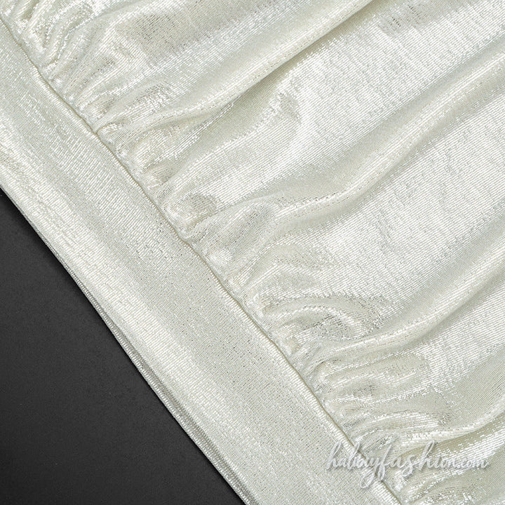 Ruched solid backless tube top