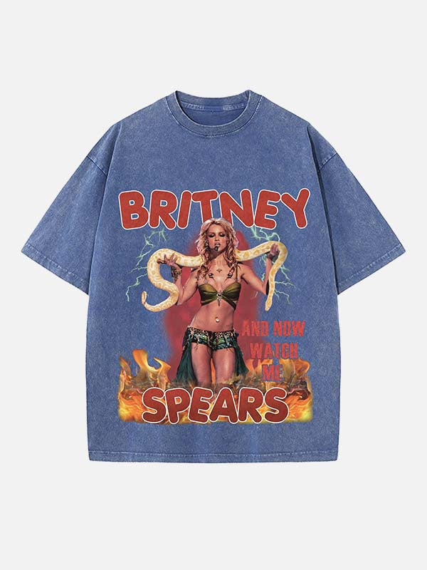 Y2K Pop Princess Print Round Neck T-shirt - Design 04