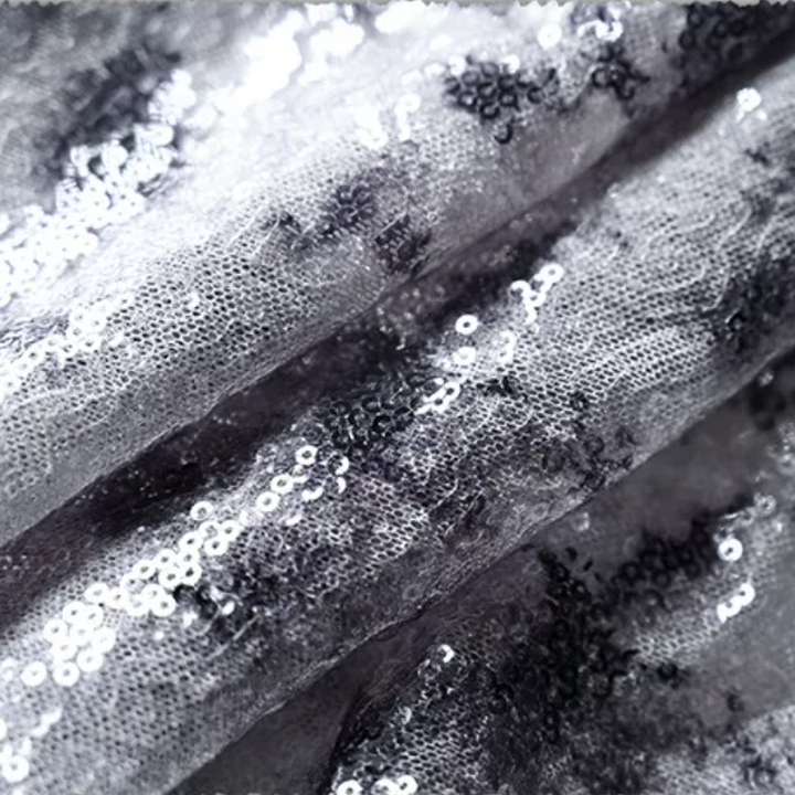 Metal chain butterfly applique glitter tube top